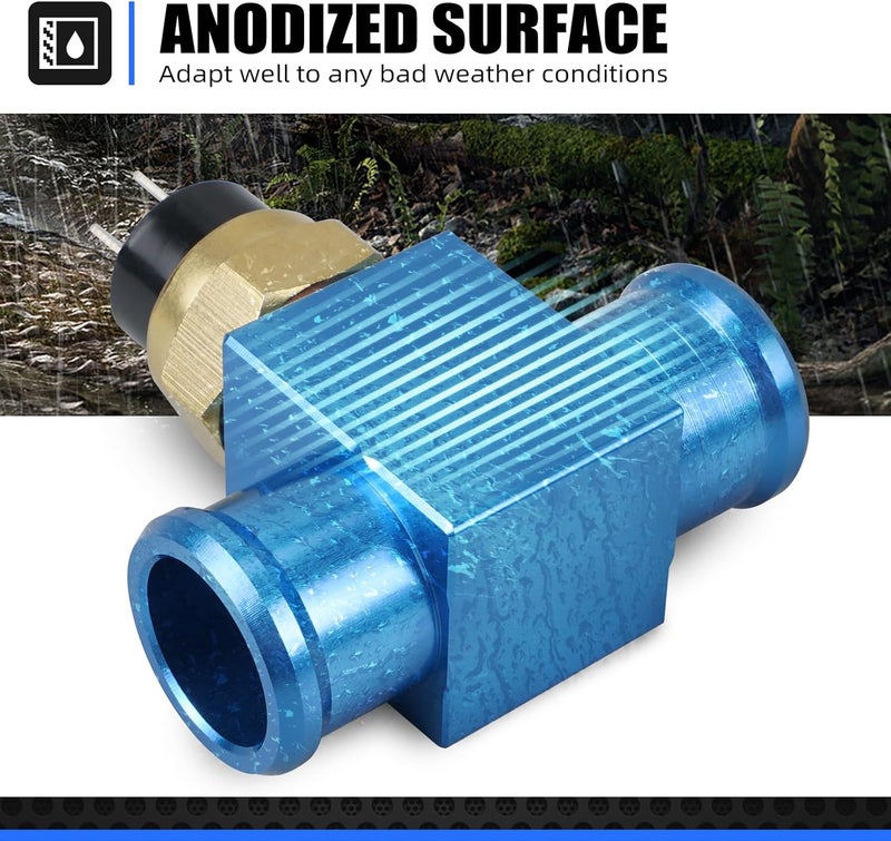 NICECNC Blue M14x1,5 Temperature Switch Radiator Fan Compatible with Compatible with Yamaha 125-450CC YZ YZF WR DT XT TTR Compatible with Husqvarna 125-501CC TC FC TX FX TE FE See Fitment - Image 4